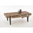 Стол журнальный HALMAR TULUZA орех медовый/черный, 120/55/41